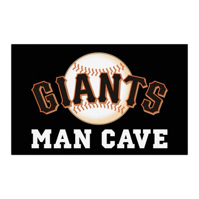 Fan Mats  LLC San Francisco Giants Man Cave Ulti-Mat Rug - 5ft. x 8ft. Black