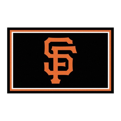 Fan Mats  LLC San Francisco Giants 4ft. x 6ft. Plush Area Rug Black