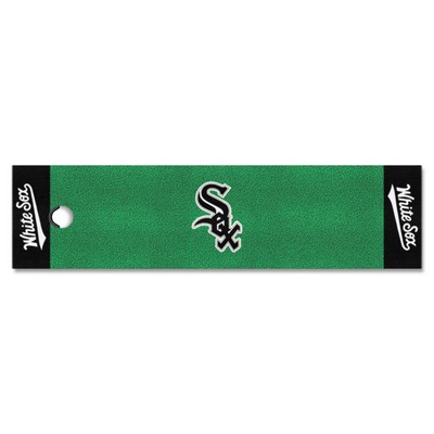 Fan Mats  LLC Chicago White Sox Putting Green Mat - 1.5ft. x 6ft. Green