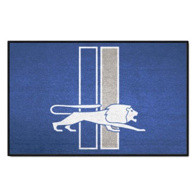 Fan Mats  LLC Detroit Lions Starter Mat Retro Light Blue