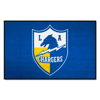 Fan Mats  LLC Los Angeles Chargers Starter Mat Accent Rug - 19in. x 30in., NFL Vintage Light Blue