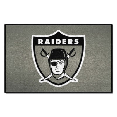 Fan Mats  LLC Las Vegas Raiders Starter Mat Retro Gray