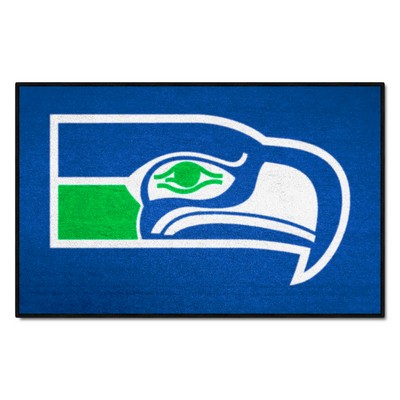 Fan Mats  LLC Seattle Seahawks Starter Mat Accent Rug - 19in. x 30in., NFL Vintage Blue