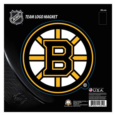 Fan Mats  LLC Boston Bruins Large Team Logo Magnet Black