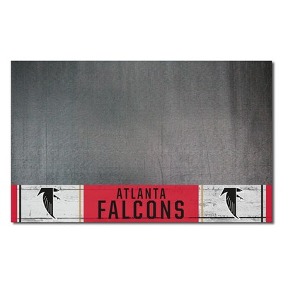 Fan Mats  LLC Atlanta Falcons Vinyl Grill Mat - 26in. x 42in., NFL Vintage Black