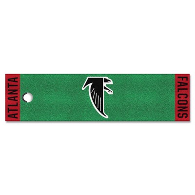 Fan Mats  LLC Atlanta Falcons Putting Green Mat Retro Green