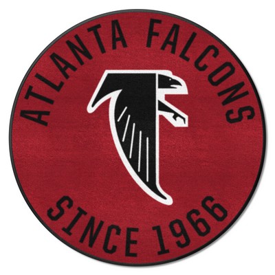 Fan Mats  LLC Atlanta Falcons Roundel Rug - 27in. DiameterNFL Retro Logo, Original Falcon Logo Red