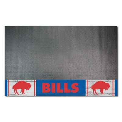 Fan Mats  LLC Buffalo Bills Vinyl Grill Mat - 26in. x 42in., NFL Vintage Black