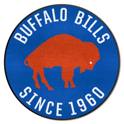 Fan Mats  LLC Buffalo Bills Roundel Mat Retro Blue