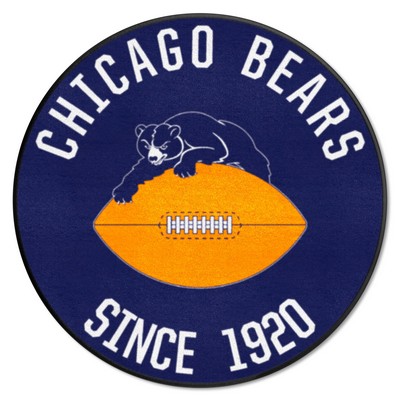Fan Mats  LLC Chicago Bears Roundel Mat Retro Nave