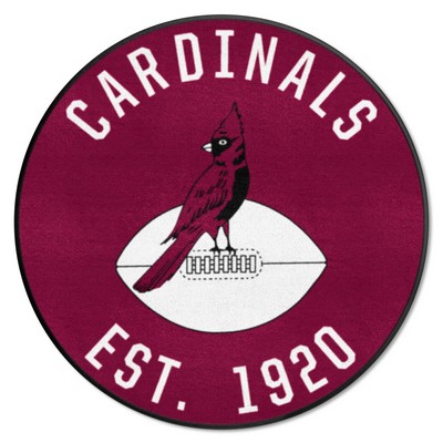 Fan Mats  LLC Arizona Cardinals Roundel Rug - 27in. Diameter, NFL Vintage Maroon
