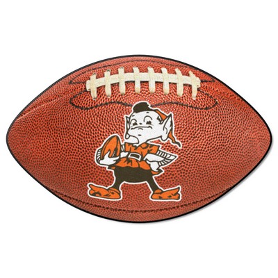 Fan Mats  LLC Cleveland Browns Football Mat Retro Brown