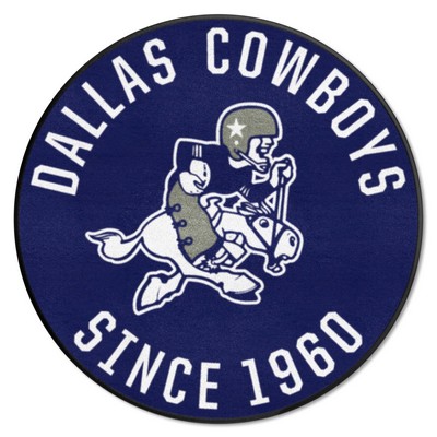 Fan Mats  LLC Dallas Cowboys Roundel Mat Retro Navy