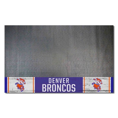 Fan Mats  LLC Denver Broncos Grill Mat Retro Black