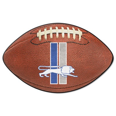 Fan Mats  LLC Detroit Lions Football Mat Retro Brown