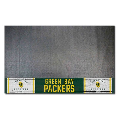 Fan Mats  LLC Green Bay Packers Grill Mat Retro Black