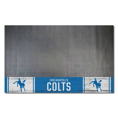 Fan Mats  LLC Indianapolis Colts Grill Mat Retro Black