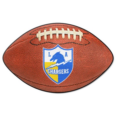 Fan Mats  LLC Los Angeles Chargers  Football Rug - 20.5in. x 32.5in., NFL Vintage Brown