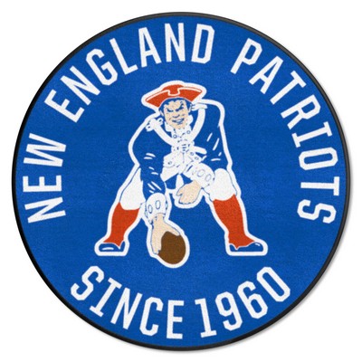 Fan Mats  LLC New England Patriots Roundel Mat Retro Blue
