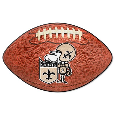 Fan Mats  LLC New Orleans Saints Football Mat Retro Brown
