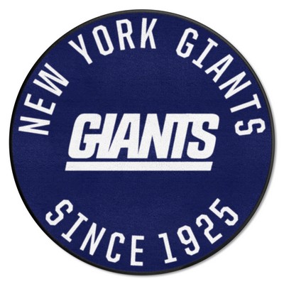 Fan Mats  LLC New York Giants Roundel Rug - 27in. Diameter, NFL Vintage Navy
