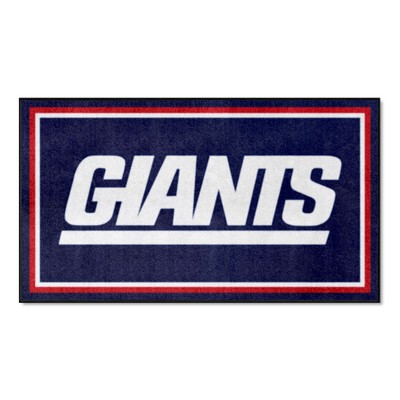Fan Mats  LLC New York Giants 3ft. x 5ft. Plush Area Rug, NFL Vintage Navy