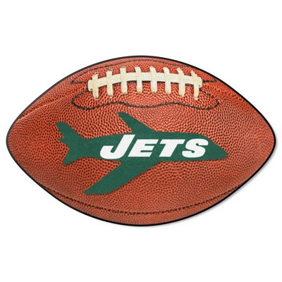 Fan Mats  LLC New York Jets  Football Rug - 20.5in. x 32.5in., NFL Vintage Brown