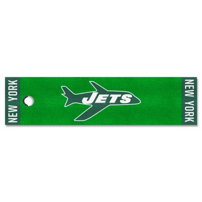 Fan Mats  LLC New York Jets Putting Green Mat - 1.5ft. x 6ft., NFL Vintage Green