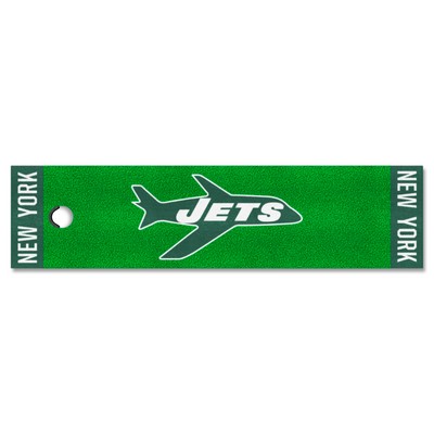 Fan Mats  LLC New York Jets Putting Green Mat Retro Green