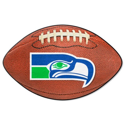 Fan Mats  LLC Seattle Seahawks  Football Rug - 20.5in. x 32.5in., NFL Vintage Brown