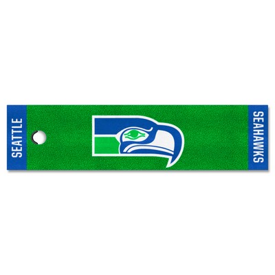 Fan Mats  LLC Seattle Seahawks Putting Green Mat - 1.5ft. x 6ft., NFL Vintage Green