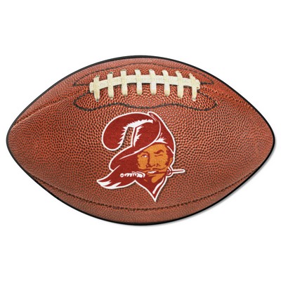 Fan Mats  LLC Tampa Bay Buccaneers Football Rug - 20.5in. x 32.5in. NFL Retro Logo, Bucco Bruce Logo Brown