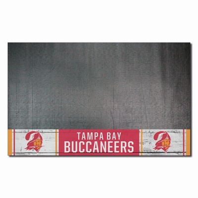 Fan Mats  LLC Tampa Bay Buccaneers Vinyl Grill Mat - 26in. x 42in., NFL Vintage Black
