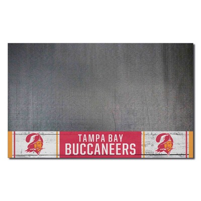 Fan Mats  LLC Tampa Bay Buccaneers Grill Mat Retro Black
