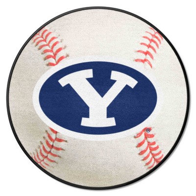 Fan Mats  LLC BYU Cougars Baseball Mat White