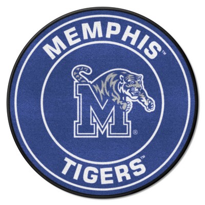 Fan Mats  LLC Memphis Tigers Roundel Rug - 27in. Diameter Blue