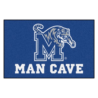 Fan Mats  LLC Memphis Tigers Man Cave Starter Mat Accent Rug - 19in. x 30in. Blue