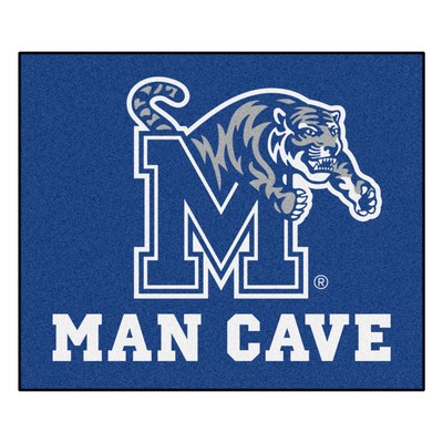 Fan Mats  LLC Memphis Tigers Man Cave Tailgater Rug - 5ft. x 6ft. Blue