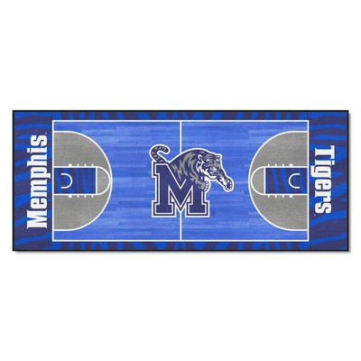 Fan Mats  LLC Memphis Tigers NCAA Basketball Runner Blue