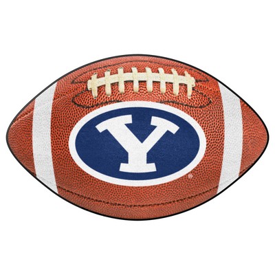 Fan Mats  LLC BYU Cougars Football Mat Brown