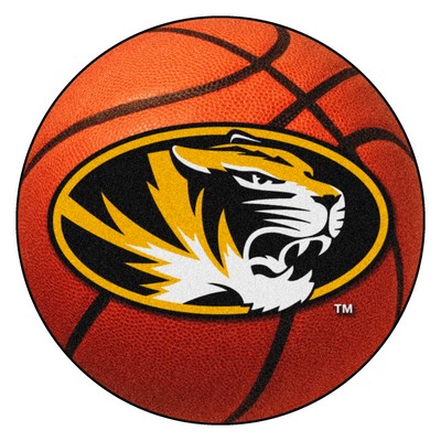 Fan Mats  LLC Missouri Tigers Basketball Rug 