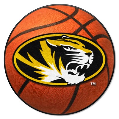 Fan Mats  LLC Missouri Tigers Basketball Mat Orange