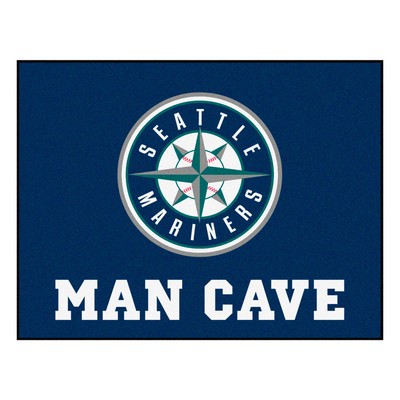 Fan Mats  LLC Seattle Mariners All-Star Mat Man Cave Navy