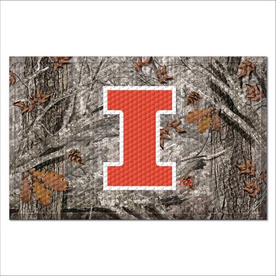 Fan Mats  LLC Illinois Illini Camo Scraper Mat Camo