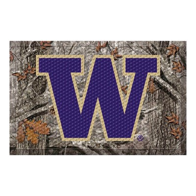Fan Mats  LLC Washington Huskies Camo Scraper Mat Camo