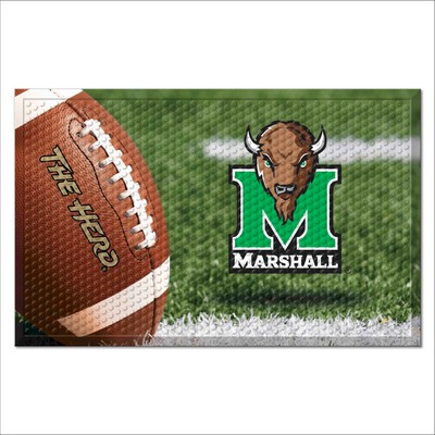 Fan Mats  LLC Marshall Thundering Herd Scraper Mat Photo