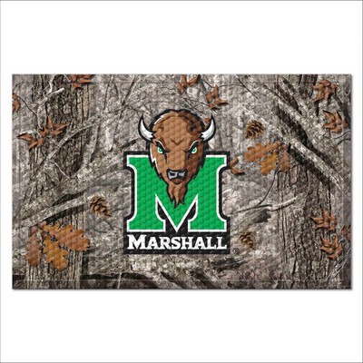 Fan Mats  LLC Marshall Thundering Herd Camo Scraper Mat Camo