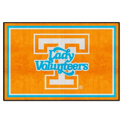 Fan Mats  LLC Tennessee Volunteers 5ft. x 8 ft. Plush Area Rug, Lady Volunteers Orange