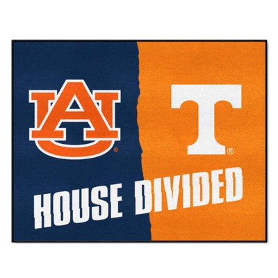 Fan Mats  LLC House Divided Auburn / Tennessee House Divided Mat Multi
