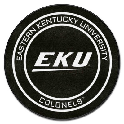 Fan Mats  LLC Eastern Kentucky Colonels Puck Mat Black